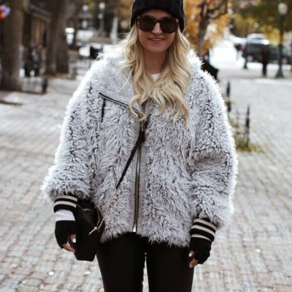 Free People Fluffy Dolman Jacket - Picture 4 of 8